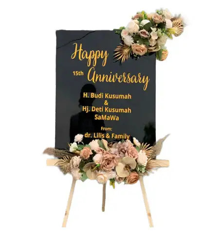 Papan Bunga Akrilik Bunga Raya