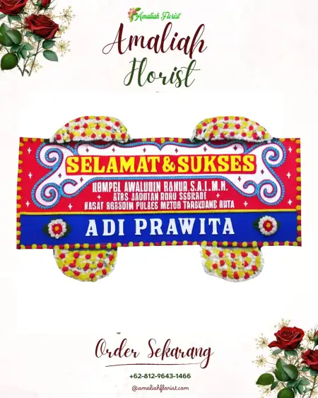 Papan Bunga Ucapan Selamat Bunga Raya